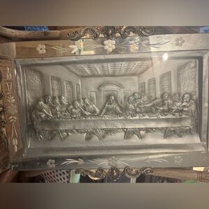 Elegant Silver Religious Wall Decor